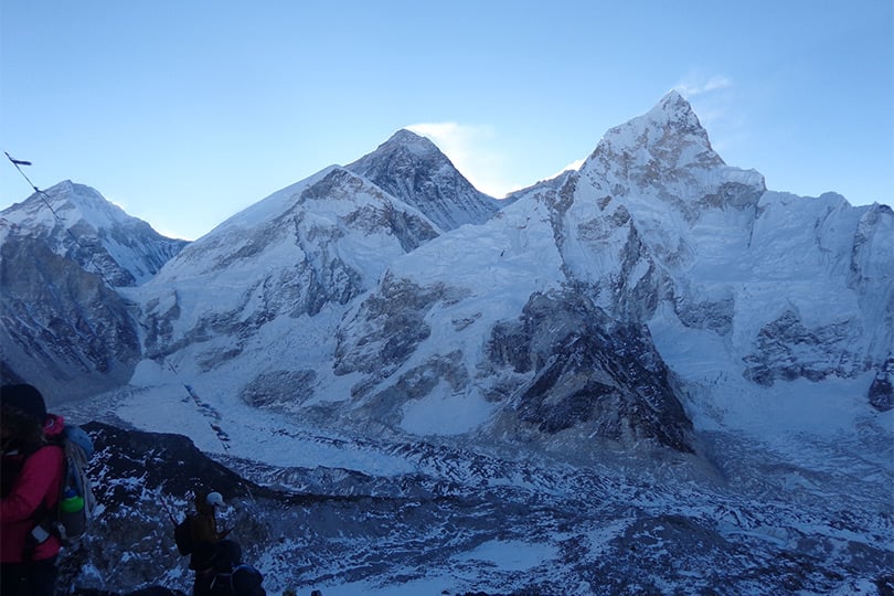 Glimpse of the Khumbu Icefall seen from Kala Patthar